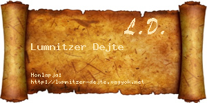Lumnitzer Dejte névjegykártya